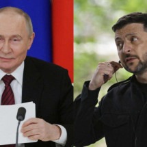 Putin propõe negociações de paz com a Ucrânia após três anos de guerra - Gavriil GRIGOROV; Genya SAVILOV  / AFP