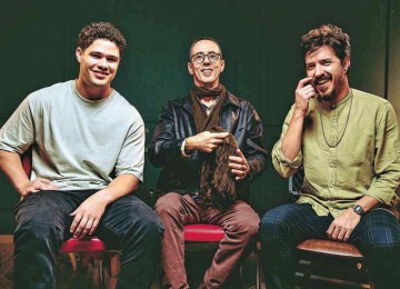 Dan Gentil, Affonsinho Heliodoro e Pedro Morais: diálogo de gerações no YouTube -  (crédito: André Greco/Divulgação)
