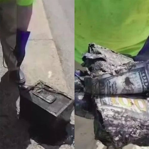 Que peixe, que nada! Isca com ímã fisga cofre com fortuna dentro de lago