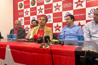 Deputada federal Dandara Tonantzin formalizou sua candidatura à presidência do diretório mineiro do Partido dos Trabalhadores -  (crédito: Bernardo Estillac/EM/D.A Press)