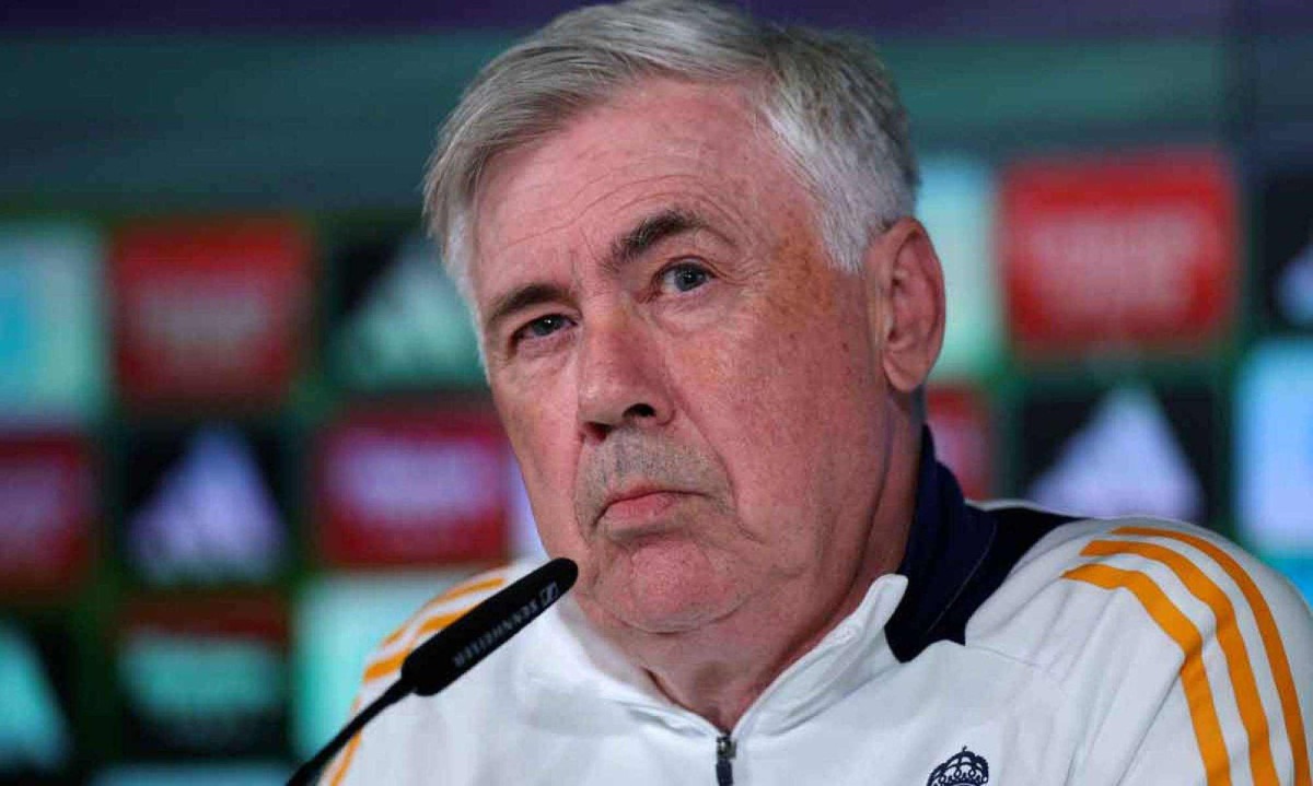 Ancelotti vai treinar o Real Madrid até o fim do Campeonato Espanhol e só assume o comando da Seleção Brasileira no dia 26 de maio - (crédito: Thomas COEX / AFP) Ancelotti vai treinar o Real Madrid até o fim do Campeonato Espanhol e só assume o comando da Seleção Brasileira no dia 26 de maio - (crédito: Thomas COEX / AFP)