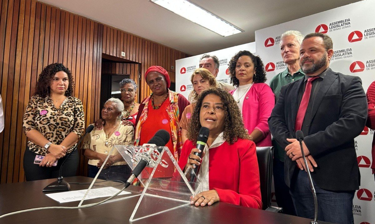 Leninha lan&ccedil;a candidatura &agrave; presid&ecirc;ncia do PT de Minas -  (crédito: Vinicius Prates/EM/D.A Press)