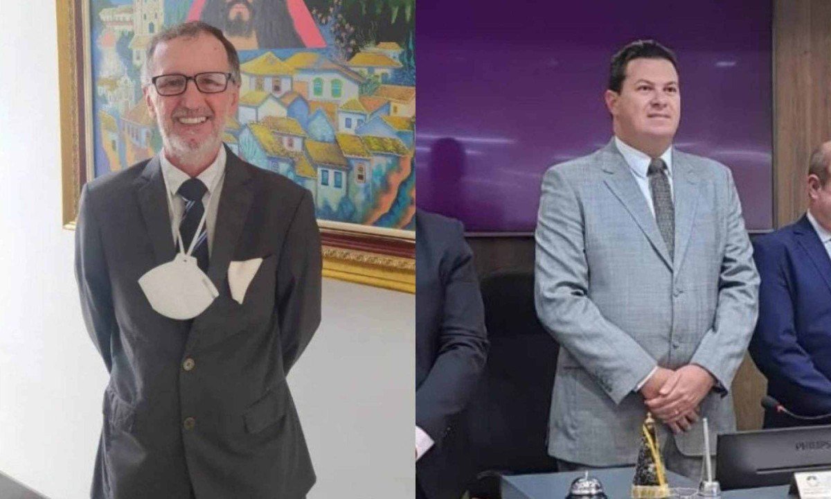 O presidente da C&acirc;mara de Divin&oacute;polis, Rodrigo Kaboja (PSD), e o vereador Eduardo Print J&uacute;nior (PSDB) foram condenados por receberem propina de empres&aacute;rios para apresentar projetos de lei -  (crédito: Reprodu&ccedil;&atilde;o)