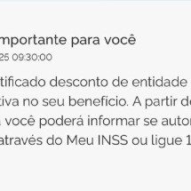 INSS notifica aposentados sobre ressarcimento de descontos indevidos  - INSS/Reprodução