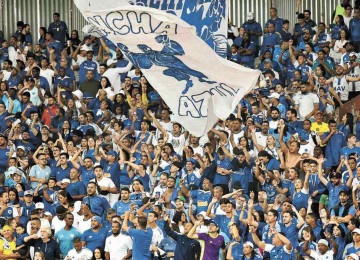 O Mineirão deverá ficar lotado no clássico contra o Atlético, domingo, pelo Brasileiro. No jogo contra o Flamengo, foram quase 53 mil espectadores -  (crédito: Ramon Lisboa/EM/D.A. Press)