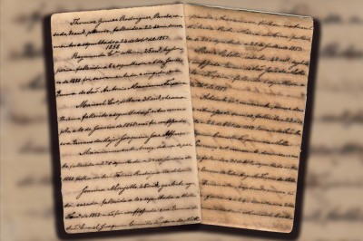 Reprodução de páginas do livro de óbitos dos escravizados em Bom Jesus do Amparo -  (crédito: Arte EM/Reprodução)