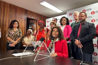 Leninha lança candidatura à presidência do PT de Minas -  (crédito: Vinicius Prates/EM/D.A Press)