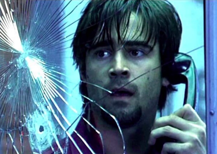 Ainda em 2002, Farrell encarna o publicista Stuart Shepard em "Por Um Fio". Na trama, ele fica preso em uma cabine telefônica enquanto está sob a mira de um atirador.
