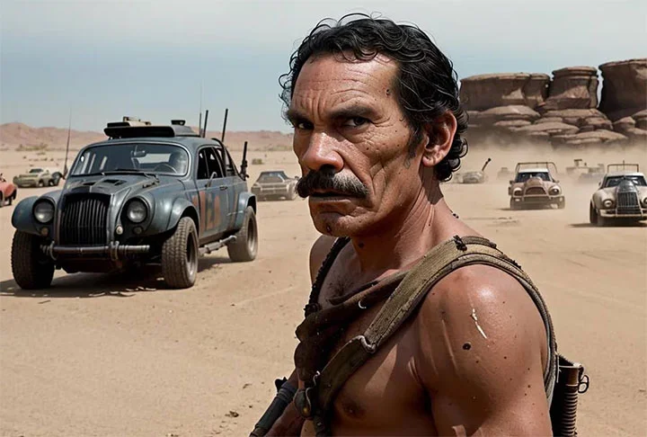 Seu Madruga em Mad Max, sucesso de Mel Gibson que rendeu cinco filmes na franquia, todos dirigidos por George Miller.