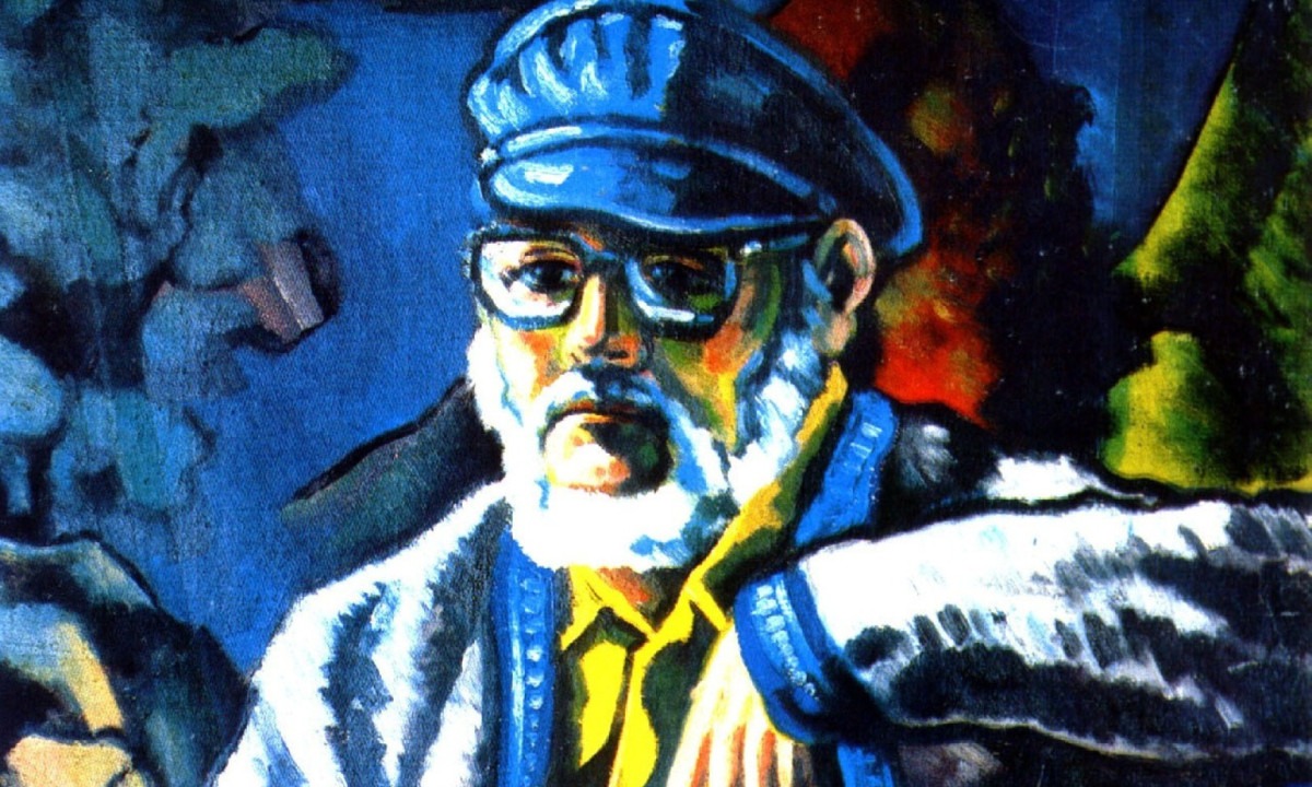 Detalhe de autorretrato do pintor mineiro Inimá de Paula em seu ateliê - (crédito: Inimá de Paula/reprodução) Detalhe de autorretrato do pintor mineiro Inimá de Paula em seu ateliê - (crédito: Inimá de Paula/reprodução)