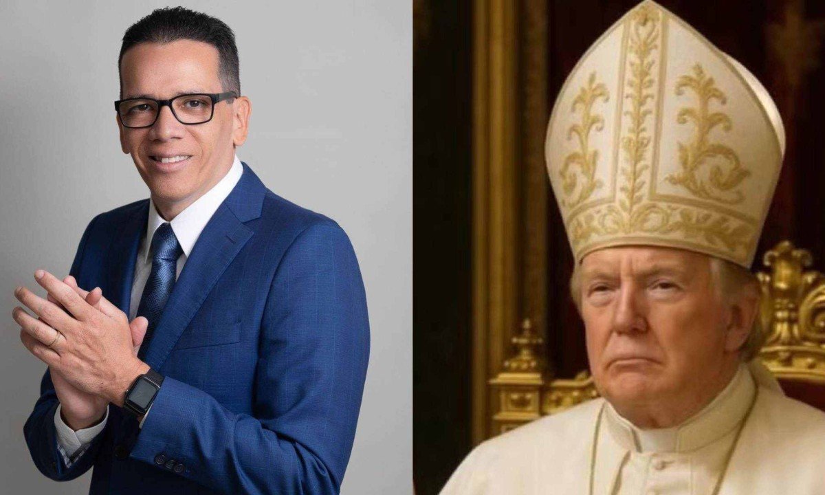 Pastor Luciano Alves critica imagem de Trump vestido de papa -  (crédito: ReproduÃ§Ã£o Instagram)