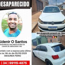 Homem sai de casa para vender carro e desaparece; família faz campanha - Redes Sociais/DivulgaÃ§Ã£o