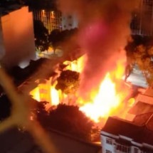 Incêndio destrói escola no Rio de Janeiro - reprodução/redes sociais