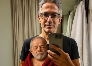 Governador Romeu Zema faz montagem de bebê reborn para criticar presidente Lula -  (crédito: Reprodução)