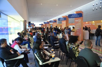 Semana S do Sistema Fecomercio oferece diversas atividades e exames de gratuitos, alem de feira de empregos, no Expominas -  (crédito: Gladyston Rodrigues/EM/D.A. Press)