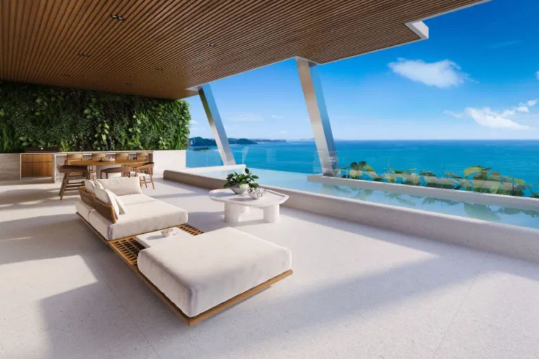 O apartamento mais simples terá cerca de 300 metros quadrados. As unidades de luxo contam com vista para o mar e alto padrão de acabamento.