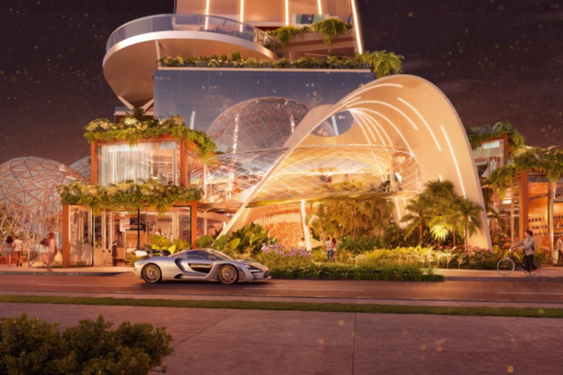 O projeto conta com museu interativo de Ayrton Senna no térreo. O espaço terá objetos pessoais e painéis com a história do piloto.