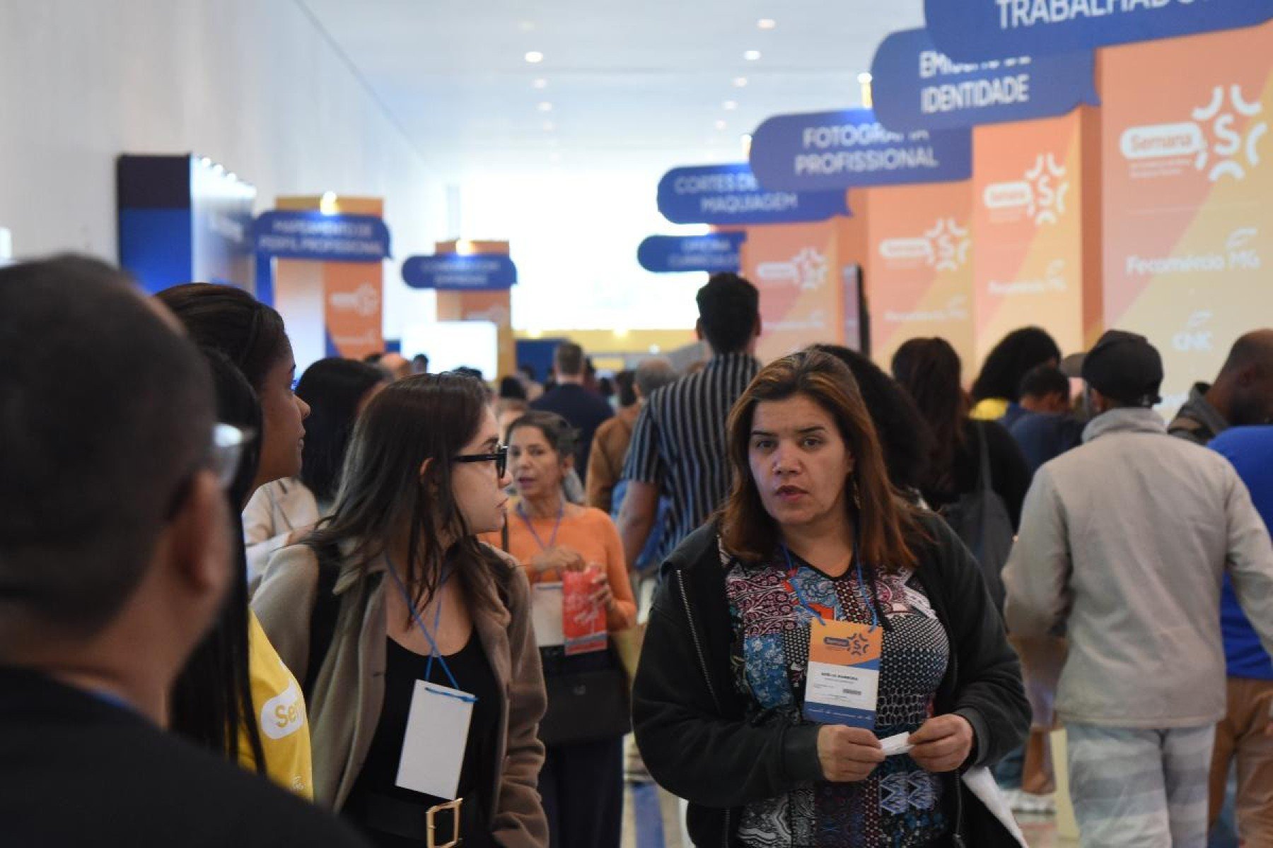 Semana S do Sistema Fecomercio oferece diversas atividades e exames de gratuitos, alem de feira de empregos, no Expominas-Gladyston Rodrigues/EM/D.A. Press
