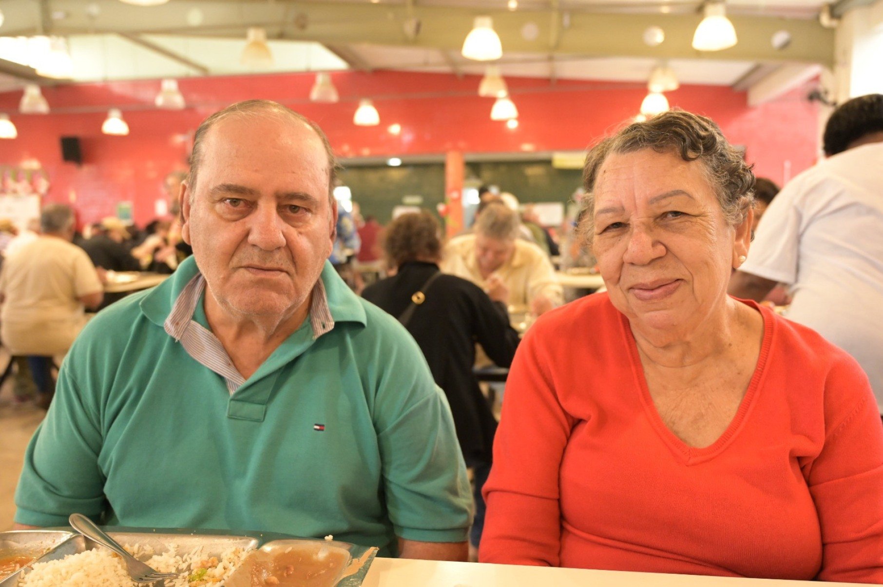 Maria Augusta de Moura Berger e Arlindo Veiga Lisboa nos 15 anos do restaurante popular do Barreiro