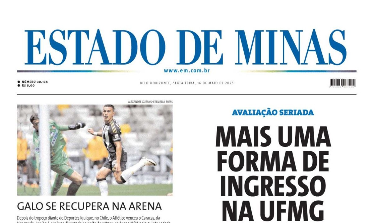 Estado de Miinas - (crédito: Capa do Estado de Miinas)