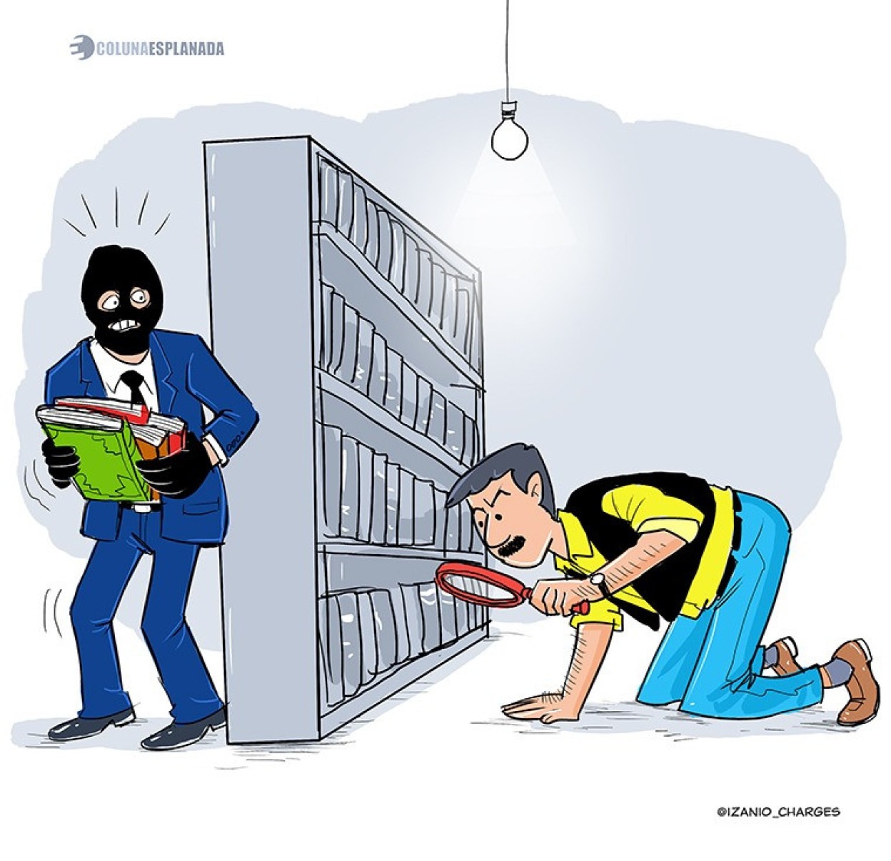 Polícia do Distrito Federal e Polícia Federal investigam roubo de livros raros de bibliotecas. 