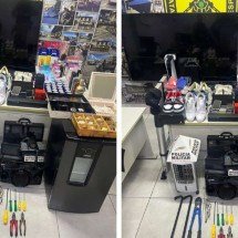 Trio é preso com diversos produtos furtados de casas da Grande BH - PMMG/Divulgação