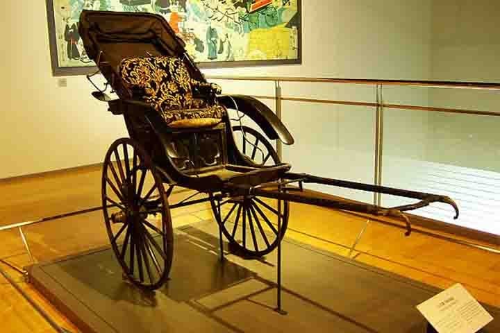 O termo "riquixá" vem da palavra japonesa jinrikisha, que literalmente significa "veículo de tração humana". Nesse sentido, este meio de transporte apareceu pela primeira vez no quadro "Les deux carrosses" do artista Claude Gillot, de 1707.