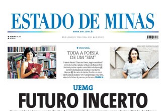 Confira a capa do Estado de Minas do dia 20/05/2025