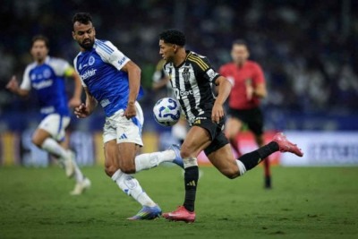 O Atlético enfrentou o Cruzeiro neste domingo, 18/5, no clássico mineiro, pela 9ª rodada do Brasileirão. Veja como o Jogada10 avaliou a performance dos atleticanos  neste duelo que terminou 0 a 0. Foto: Pedro Souza / Atlético -  (crédito: Pedro Souza / Atlético)