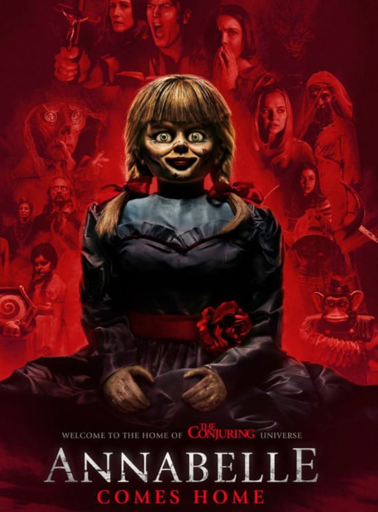 Depois, foram lançados os filmes "Annabelle: A Criação do Mal" (2017) e "Annabelle 3: De Volta Para Casa" (2019). -Divulgação