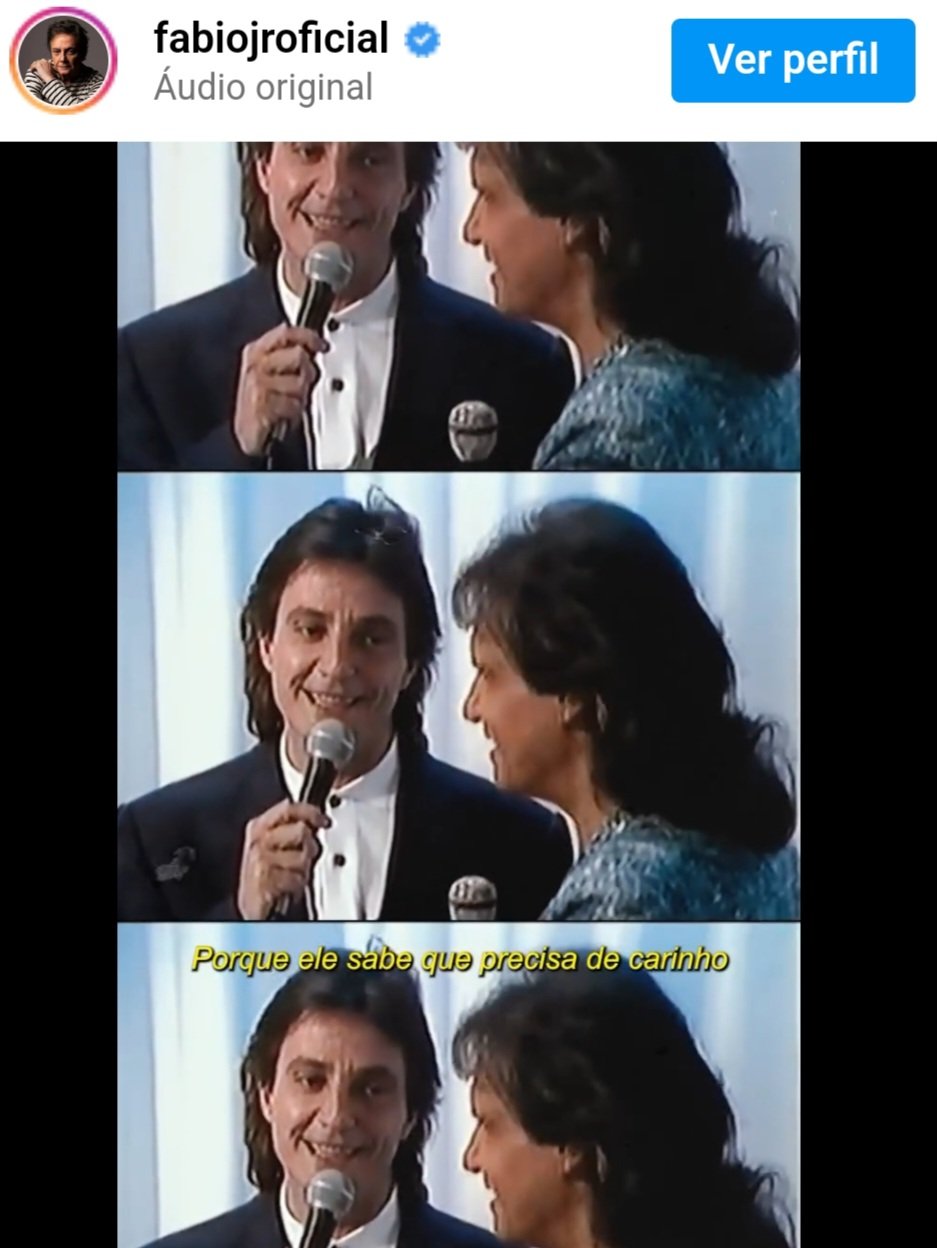 Entre as homenagens , uma declaração de Fábio Júnior para quem Roberto Carlos é ídolo e inspiração. 