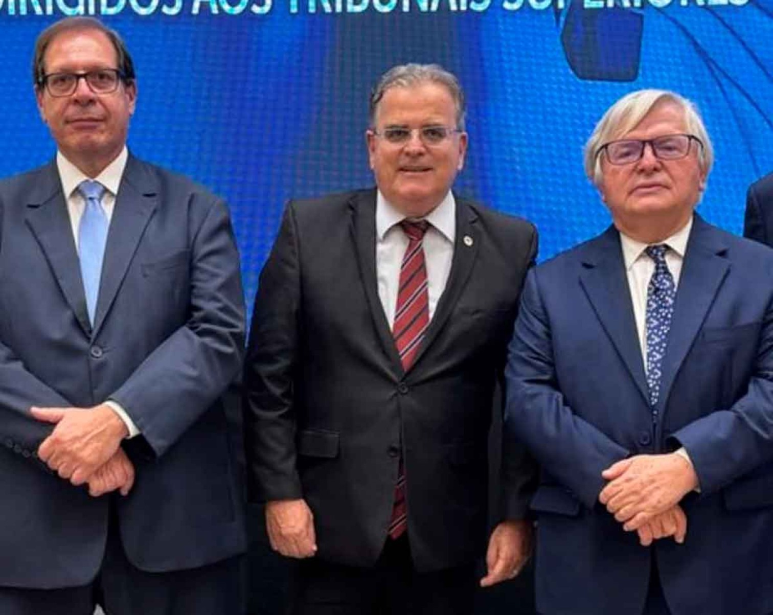 Ministro Luiz Felipe Salomão, vice-presidente do STJ, desembargador Rogério Medeiros, 3º vice-presidente do TJMG, e ministro Herman Benjamin, presidente do STJ