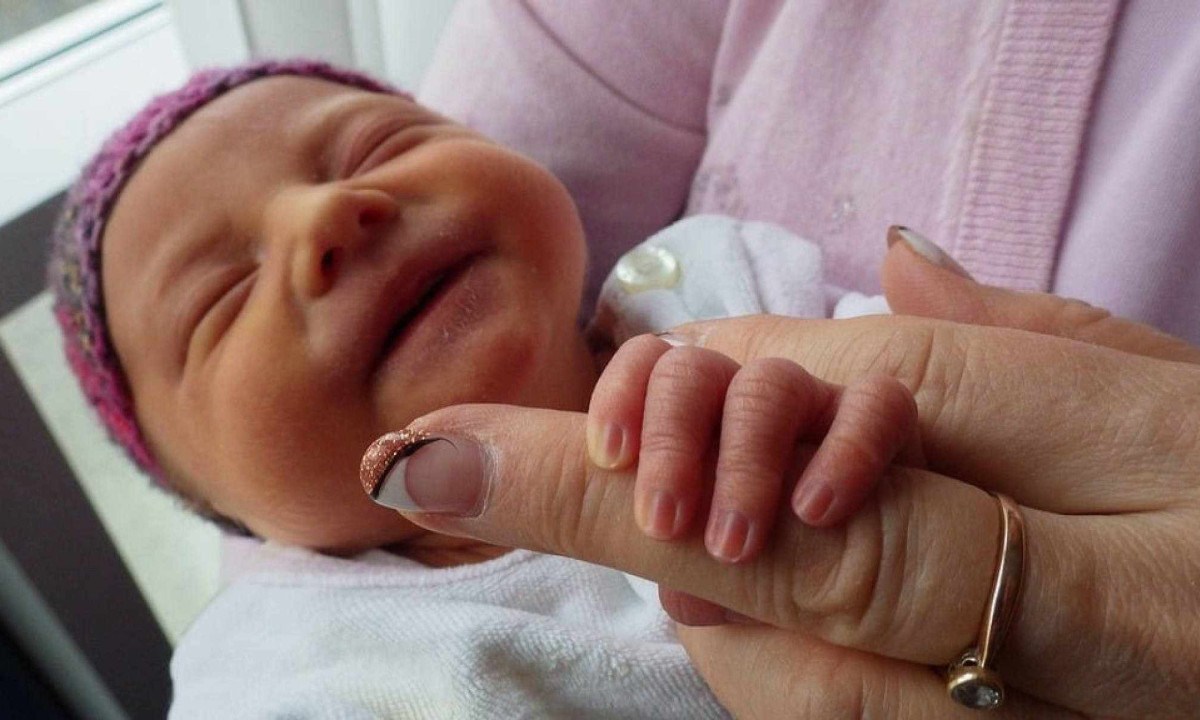 Bebê reborn segura dedo de mulher; imagem meramente ilustrativa - (crédito: Pixabay) Bebê reborn segura dedo de mulher; imagem meramente ilustrativa - (crédito: Pixabay)