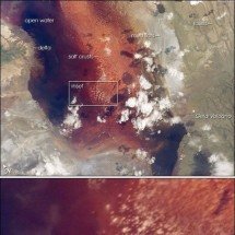 Lago na Tanzânia é tão perigoso que os animais ficam petrificados; entenda - Divulgação Nasa Domínio público 