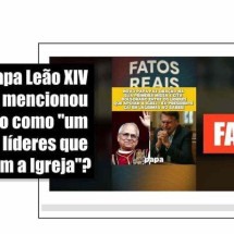 Papa Leão XIV não mencionou Jair Bolsonaro durante a sua primeira missa - EM - Fact Check
