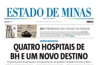 Confira a capa do Estado de Minas do dia 21/05/2025