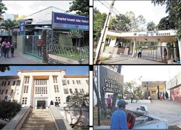 As estruturas dos hospitais João Paulo II , Eduardo de Menezes, Odete Valadares e Alberto Cavalcanti serão desativadas com a incorporação ao complexo Padre Eustáquio -  (crédito: Gladyston Rodrigues/EM/D.A. Press 7/5/25 - Alexandre Guzanshe/EM/D.A Press – 29/7/20 - Marcos Vieira/EM/D.A Press )