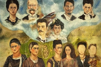 Genograma de Frida Kahlo: pintora mexicana tinha condição de saúde que a irmã, a mãe e o pai também manifestaram -  (crédito: Reprodução)