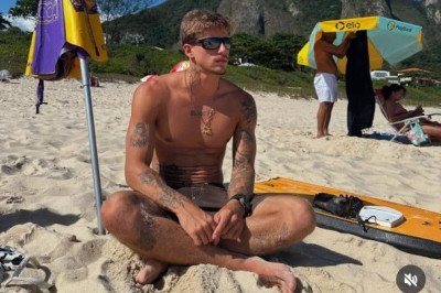 Surfista influencer invadiu área do aeroporto do Galeão -  (crédito: Reprodução/@thiagojatoba_)
