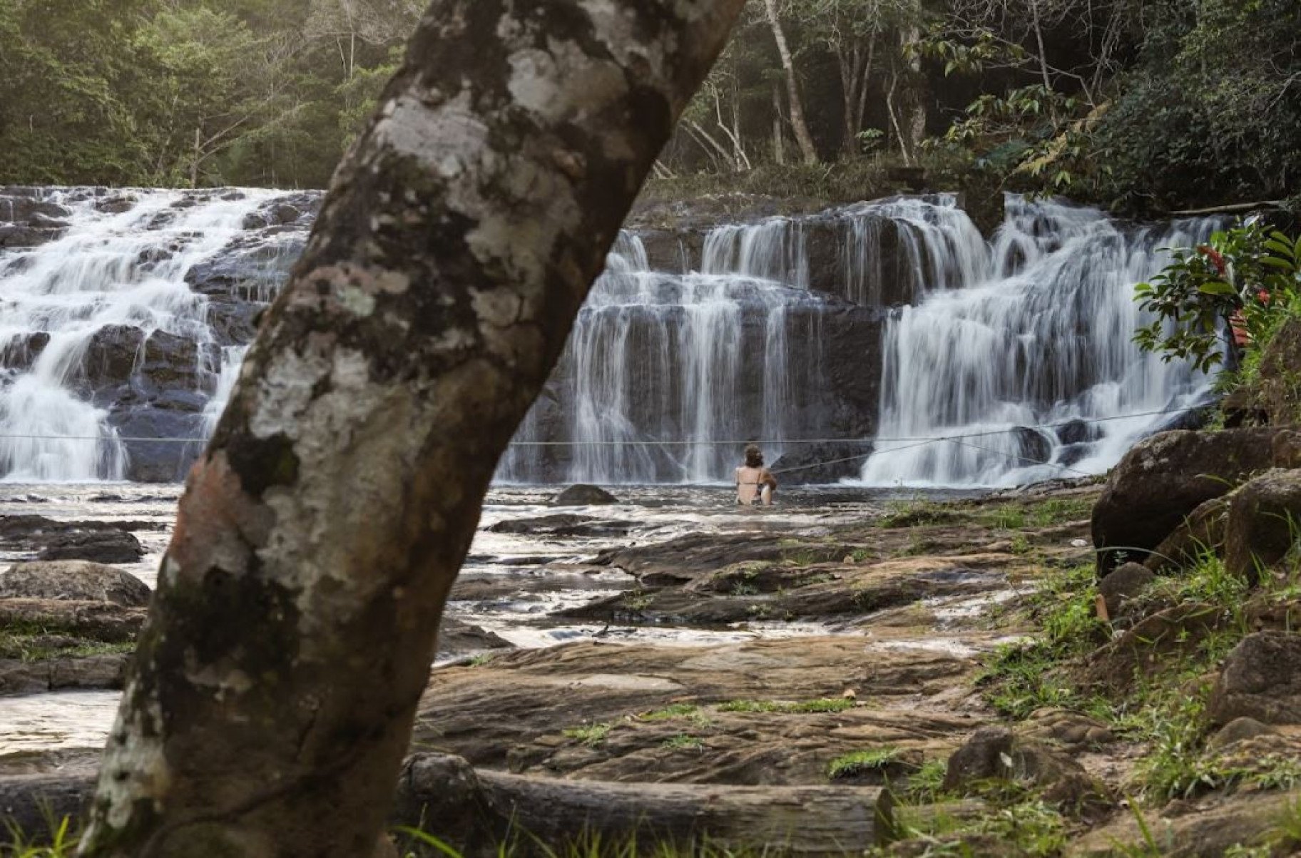 Momento de descarrego na Cachoeira do Tijuípe-Renata Ghiotto/Divulgação