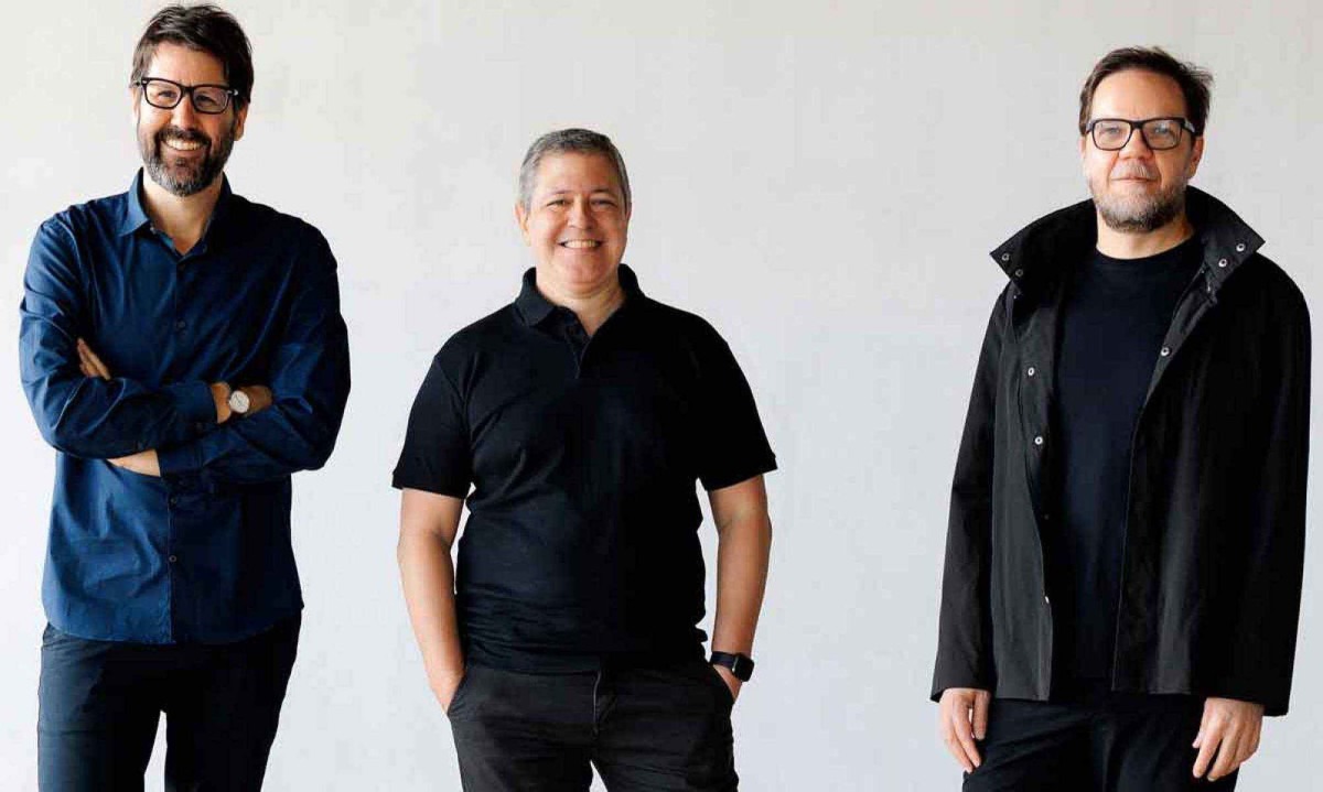 Os sócios Bruno Campos Marcelo Fontes e Silvio Todeschi