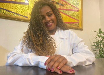 "Até quando? É uma coisa que dói, machuca', relata Najila após sofrer injúria racial -  (crédito: Reprodução / Willian Augusto)