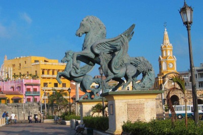 Medalha de prata no ranking de melhores destinos, Colômbia se destaca pelo balneário histórico de Cartagena das Índias -  (crédito: Turismo Cartagena de Indias/Divulgação)