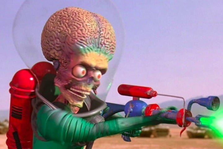 Algumas pessoas nas redes lembraram de filmes como "Marte Ataca" (1996 - foto) e "Megamente" (2010).