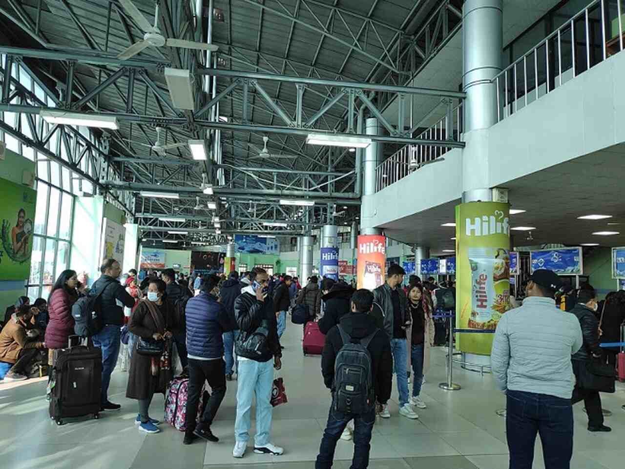 O Aeroporto Internacional de Tribhuvan, em Katmandu, é o principal ponto de entrada no país.-Gaurav Dhwaj Khadka/Wikimedia Commons