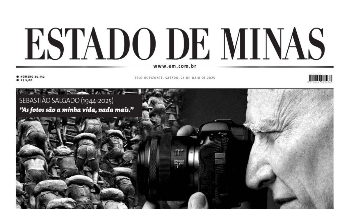 Capa impressa do Estado de Minas de 24/5/2025 -  (crédito: Estado de Minas)