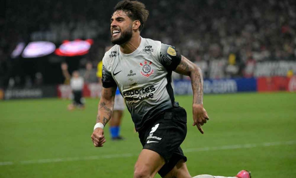 O atacante Yuri Alberto é um dos destaques do Corinthians e do futebol nacional nesta temporada -  (crédito: NELSON ALMEIDA / AFP – 26/2/25)