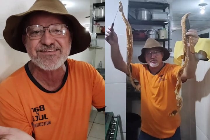 Comandado por José Cosme, de 52 anos, o bar serve a iguaria que ficou conhecida como "o maior torresmo do Brasil".