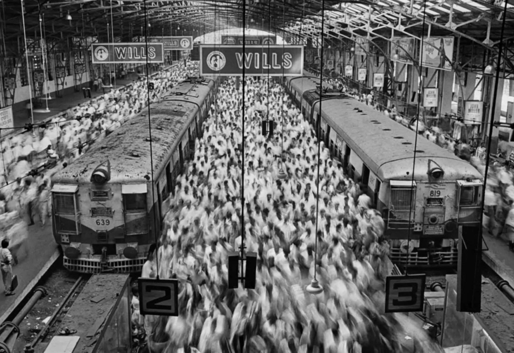 Terminal ferroviário em Bombaim, na Índia