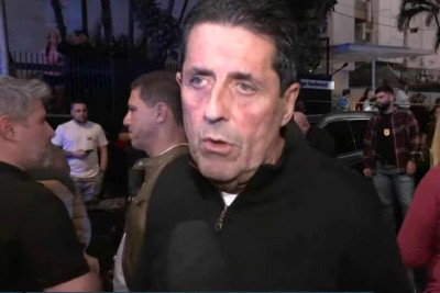 Deputado estadual delegado Olim (PP-SP) trocou tiro com os suspeitos de roubo durante perseguição -  (crédito: Reprodução/Band TV)
